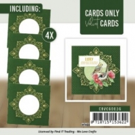 Cards Only - Velvet Cards 4K - Set 3 groen/goud