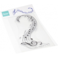 Marianne Design - Clear Stamp Music Swirl