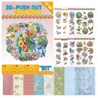 3D push out Colorful Birds - nr 46
