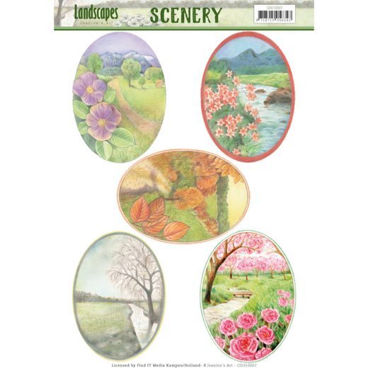 Die Cut Topper - Scenery - Jeanine's Art - Landscapes - Landscape Squaree