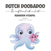 Dutch Doobadoo - Rubberen Stempel - Octopus