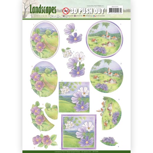 3D push out - Jeanine's Art - Landscapes - Spring Landscapes