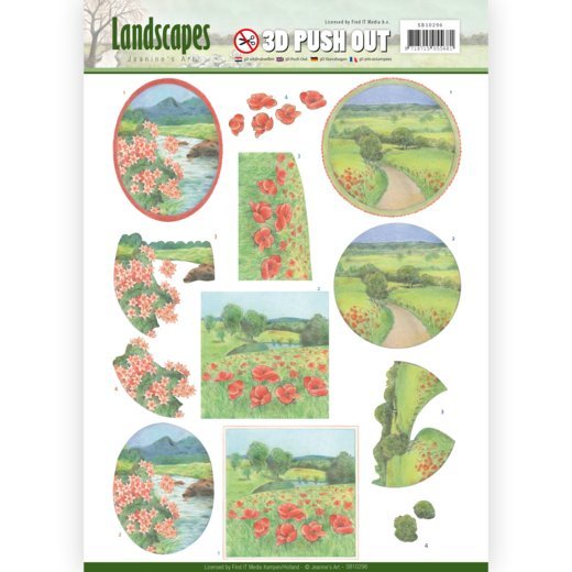 3D push out - Jeanine's Art - Landscapes - Summer Landscapes