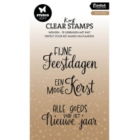 Studio Light - Kerst wensen - clear stamp A6 - Nederlands