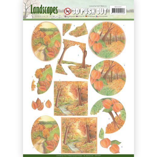 3D push out - Jeanine's Art - Landscapes - Fall Landscapes