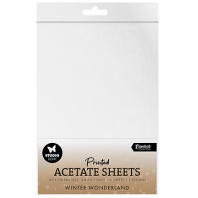 Studio Light Christmas Printed Acetate Sheets - Winter Wonderland