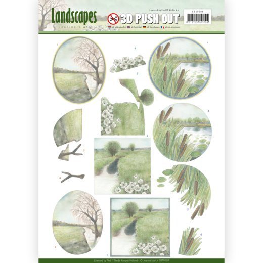 3D push out - Jeanine's Art - Landscapes - Winter Landscapes