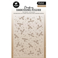 Studio Light - Christmas Embossing Folder - Holly Sparkles
