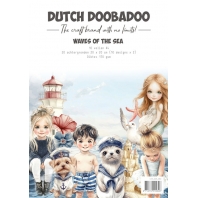 Dutch Doobadoo - Collage paperset Waves of the Sea