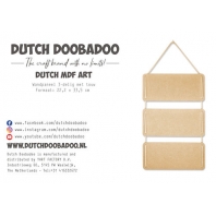 Dutch Doobadoo - Dutch MDF Art - Wandpaneel 3 delig met Touw