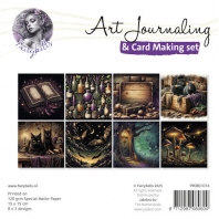 Art Journaling & Card Making Backgrounds Set Heksen - 15x15cm