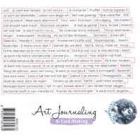 Art Journaling Stickervel 15x21cm Nederlandse teksten