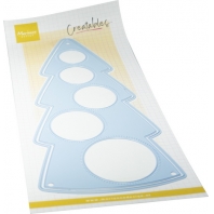 Creatables stencil Lay-Out Christmas tree