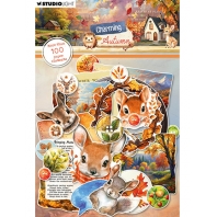Studio Light - Charming Autumn - Paper Elements Labels, Images & Animal Heads