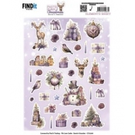 Berrieâ€™s Beauties - Pastel Purple Christmas - Element Sheet