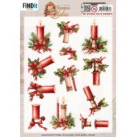 Berries Beauties - Timeless Christmas - 3D Push Out - Timeless Candle