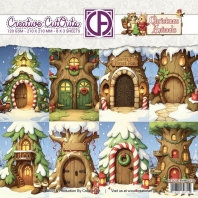 Creative Cut Outs - Paperpack 20,3x20,3cm - achtergronden boomdeurtjes