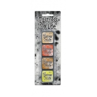 Tim Holtz Distress Mini Oxide Ink Pads #8(dried marigold-ripe persimon-wild honey-squeezed lemonad