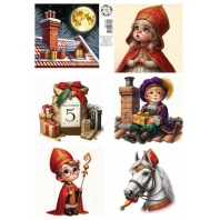 Decoupage Knipvel A4 Friendz for Life - Sinterklaas
