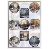 World of Craft - Cutting sheet nr 14 Winter Village Scenes