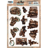 Berries Beauties - Steampunk - 3D Knipvel Vehicles