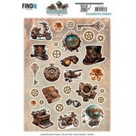 Berries Beauties - Steampunk - 3D Knipvel Elements