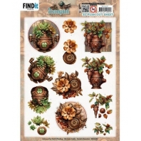 Berries Beauties - Steampunk - 3D Push Out -  Plants