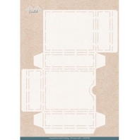 Card Deco Essentials - Folding Box Stencil - Steampunk Box