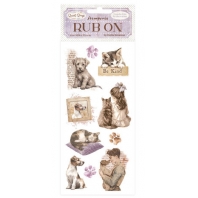 Stamperia - Romantic Collection - Quiet Days Rub On Dogs and Cats