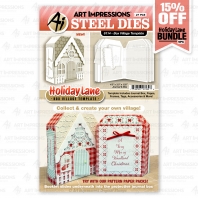 Art Impressions - Box Village Template 6114