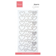 Marianne Design - Hearts Rhinestones Silver