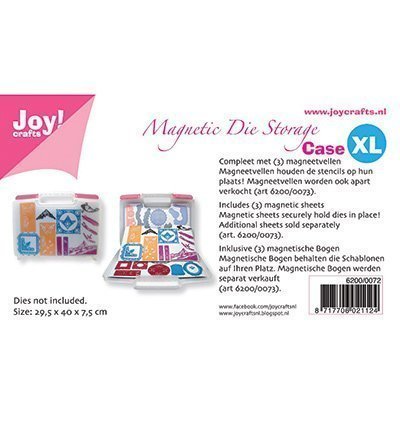 Storage Case opbergbox voor stencils ( + 3 st magneetvellen )