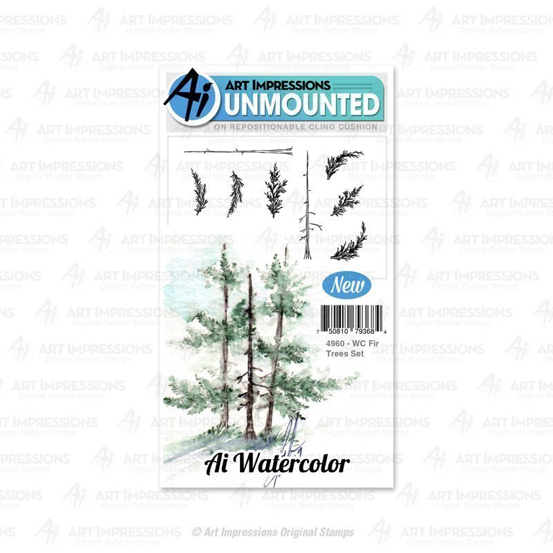 Art Impressions - WC Fir Trees Set 4960