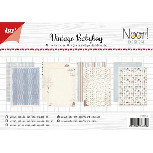 Papierset - Design Vintage Babyboy