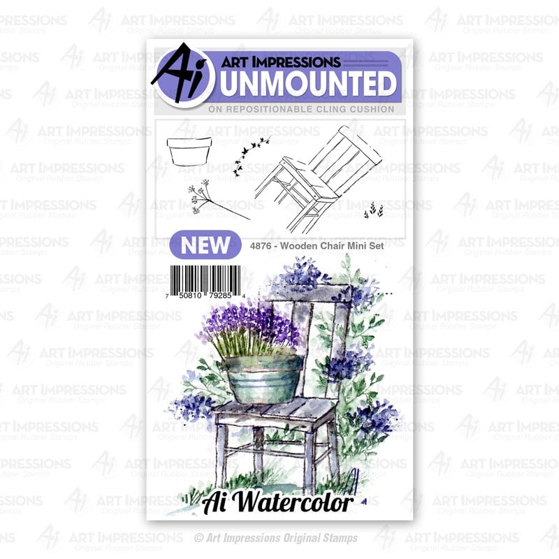 Art Impressions Stamp Wooden Chair mini set