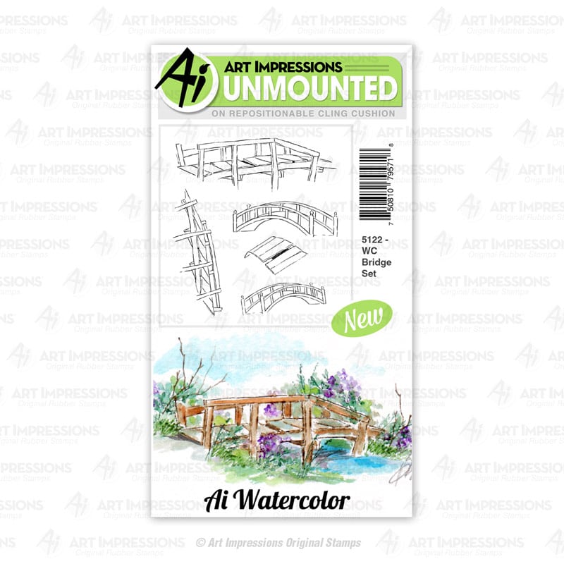 Art Impressions Stamp WC Bridge Set 5122