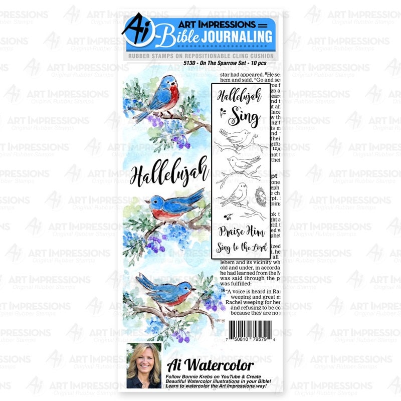 Art Impressions Stamp On The Sparrow Set