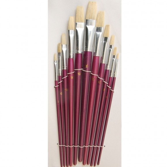 Penselenset kaart plat 9 assorti