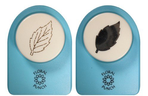 Floral punch set medium rose leaf