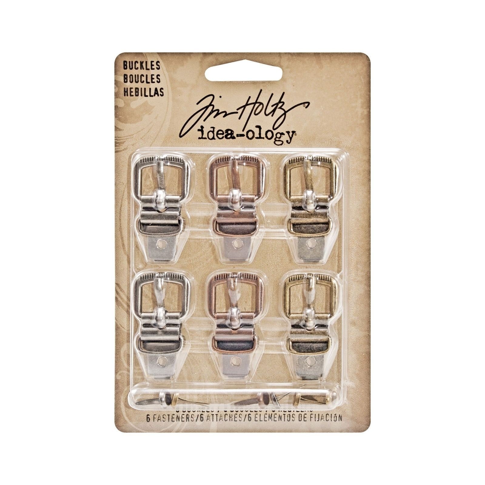 Idea - ology -Tim Holtz - buckles x6