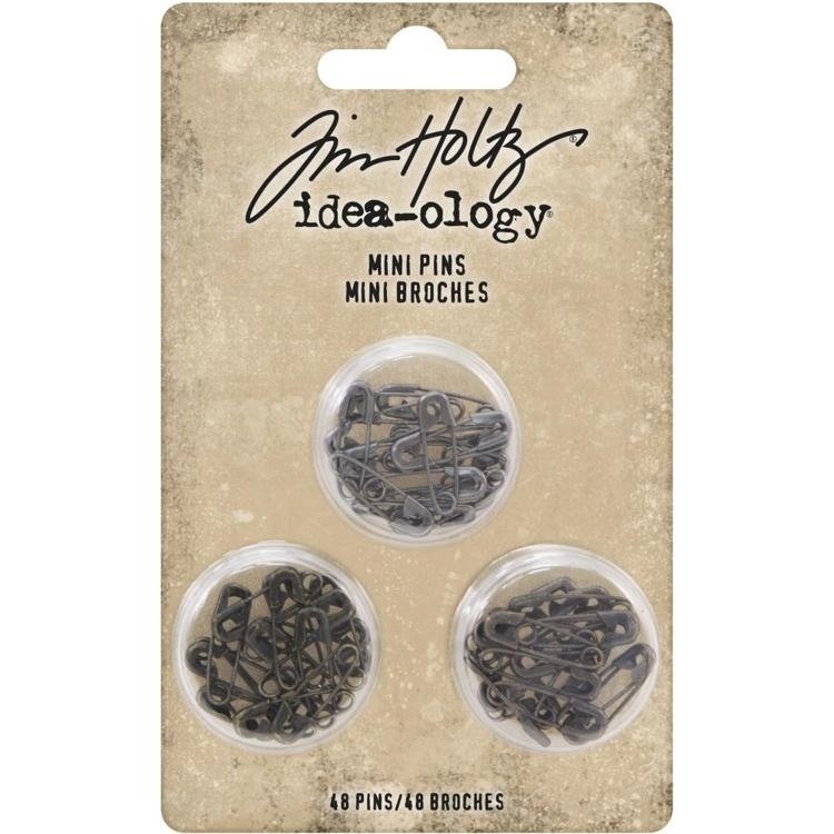 Tim Holtz Mini Pins - 48 pcs