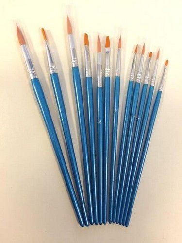 Penselenset nylon ( 6x plat 6x rond )