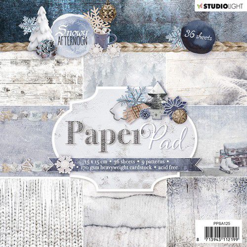 Studio Light Paper pad 36 vel Snowy Afternoon nr. 125
