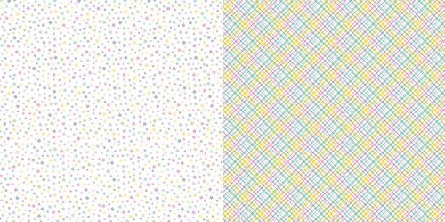 Dini Design Scrappapier 10 vel Bloemen - Geruit