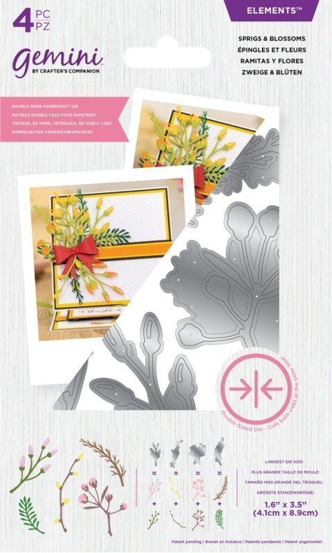 Gemini Double -Sided  Die - Elements  - Sprigs and Blossom
