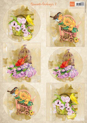 Marianne Design Decoupage Vogels & Vogelkooien 1