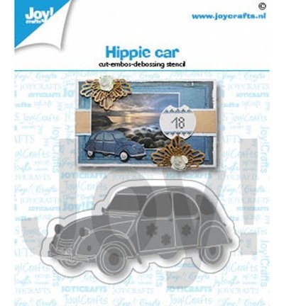 Snij - debosstencil - embossing -  Hippie Auto