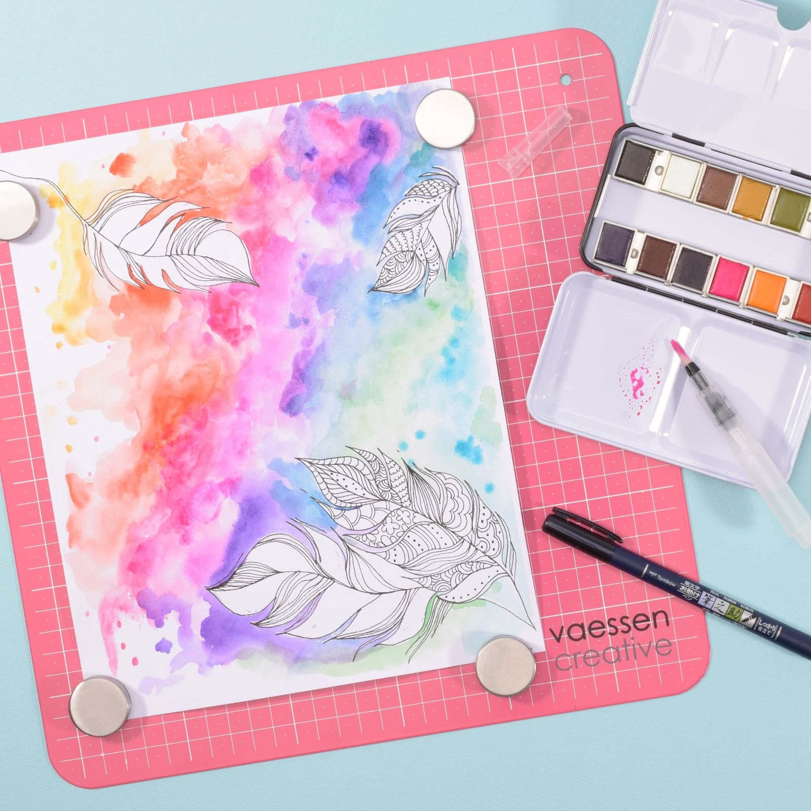 Vaessen Creative - Work Easy magnetisch werkblad 30,5x30,5