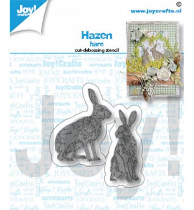 Snij-debosstencils - Hazen