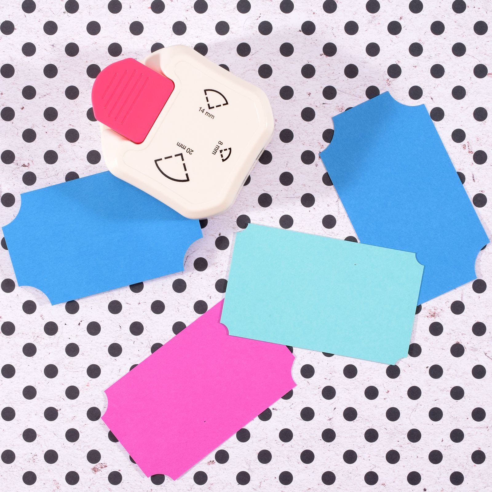 Vaessen Creative - 3 in 1 - Hoekpons Ticket